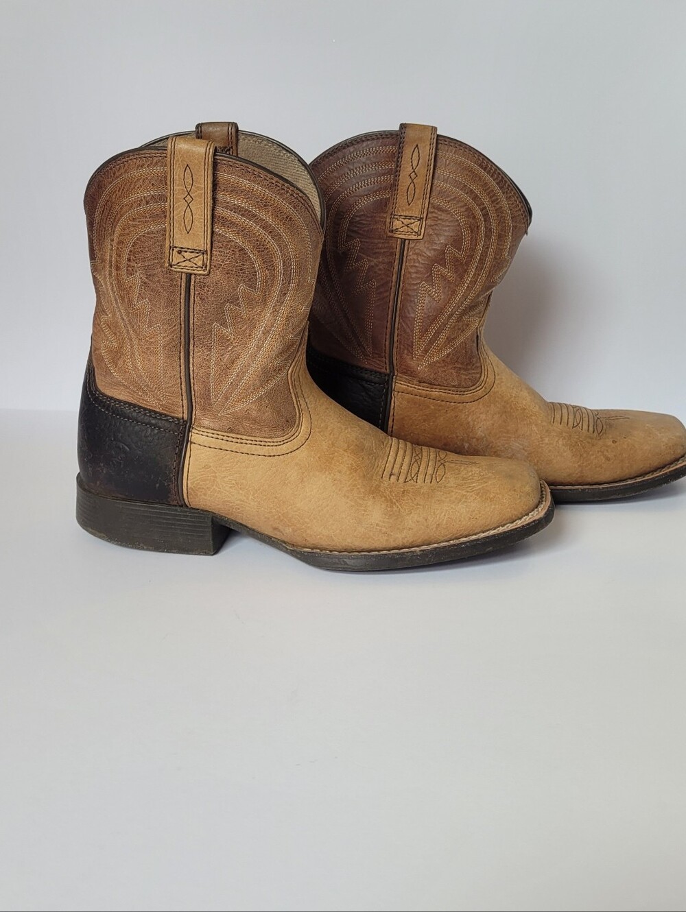 Ariat Genuine Leather Lil' Hoss Western Boots Youth 5M / Women's 7